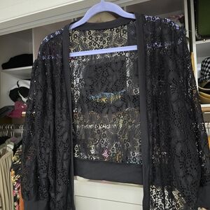 Black Lace Cardigan